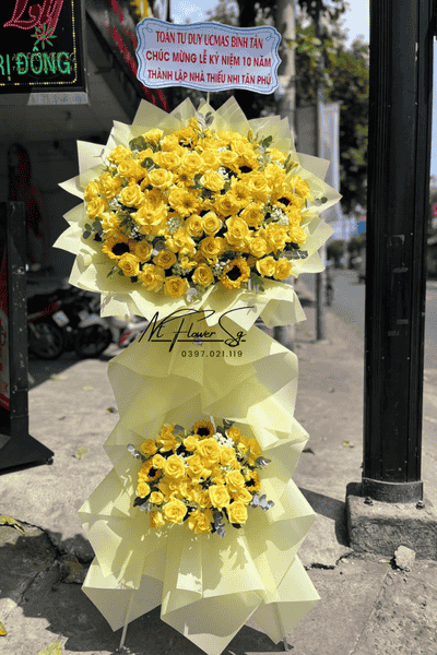 Gợi ý kệ hoa khai giảng trong ngày tựu trường 59